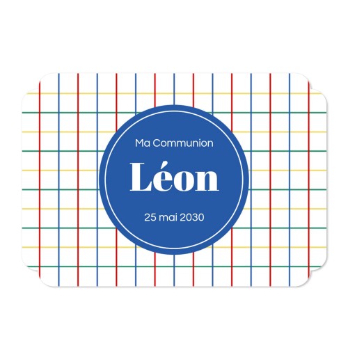 Faire-part 1 volet Bords nuage paysage 14,3 x 10 cm