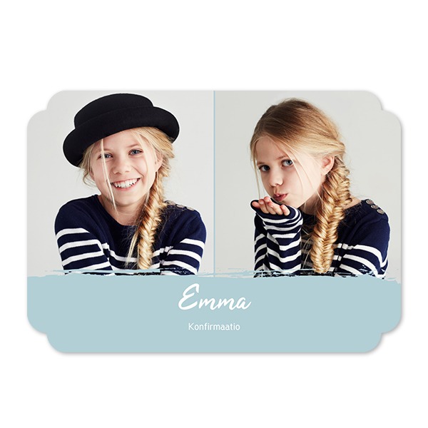 Klassinen Kuvakortti pilven muotoinen vaaka 14,3 x 10 cm