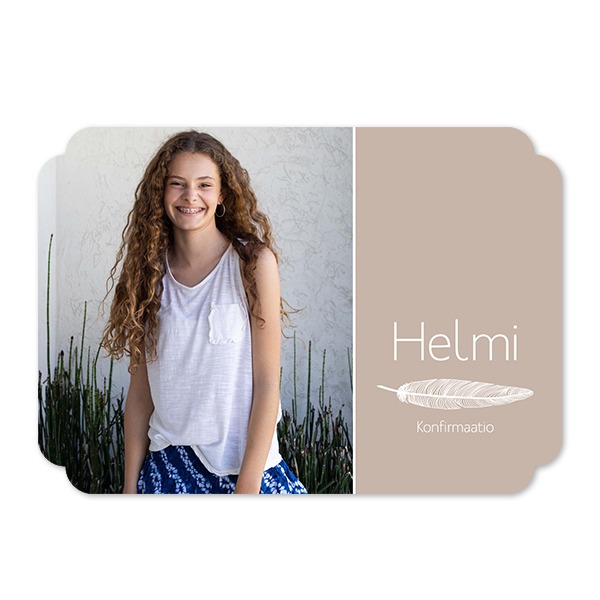 Klassinen Kuvakortti pilven muotoinen vaaka 14,3 x 10 cm