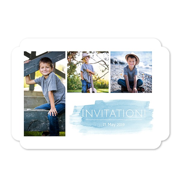 Grusskarte - Runde Ecken Querformat 14,3 x 10 cm