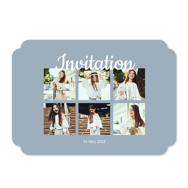 Single Card Double Rounded Horizontal 14,3 x 10 cm