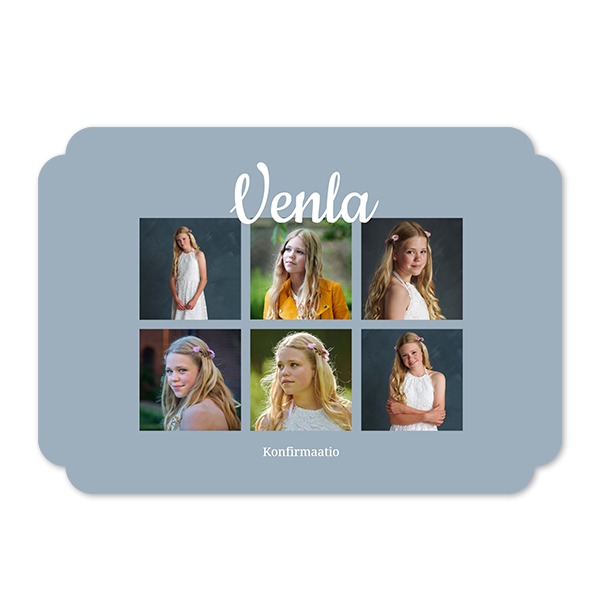 Klassinen Kuvakortti pilven muotoinen vaaka 14,3 x 10 cm