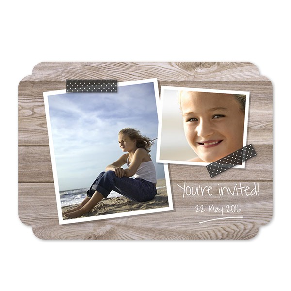 Grusskarte - Runde Ecken Querformat 14,3 x 10 cm