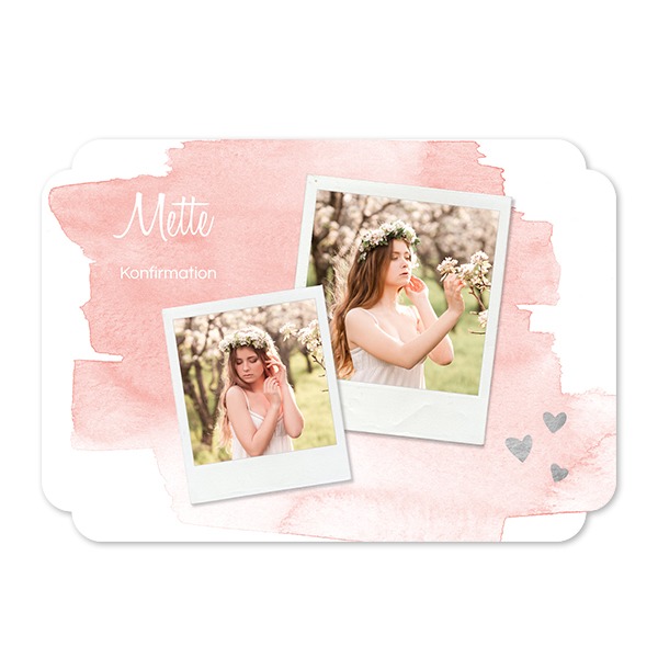 Enkle Fotokort dobbelt afrunding landskap 14,3 x 10 cm Enkle Fotokort dobbelt afrunding landskap 14,3 x 10 cm