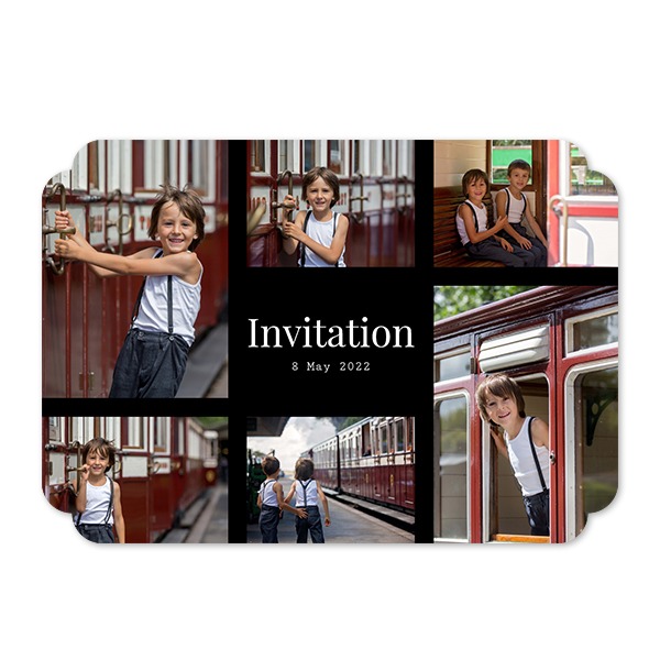 Single Card Double Rounded Horizontal 14,3 x 10 cm