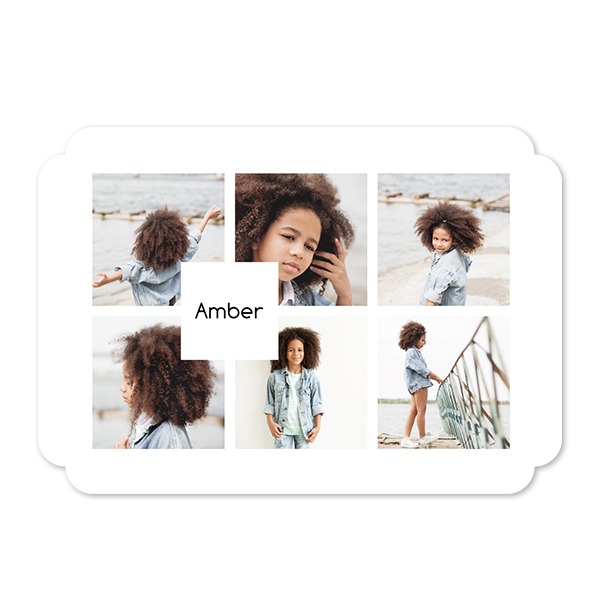 Grusskarte - Runde Ecken Querformat 14,3 x 10 cm