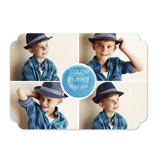 Grusskarte - Runde Ecken Querformat 14,3 x 10 cm