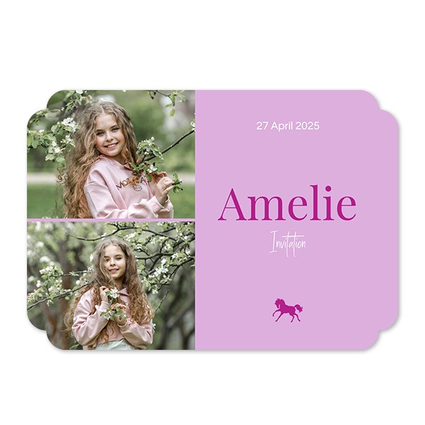 Single Card Double Rounded Horizontal 14,3 x 10 cm
