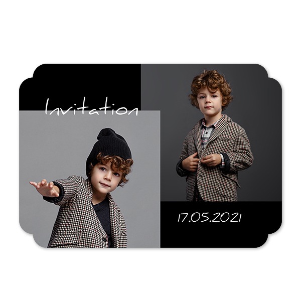 Single Card Double Rounded Horizontal 14,3 x 10 cm