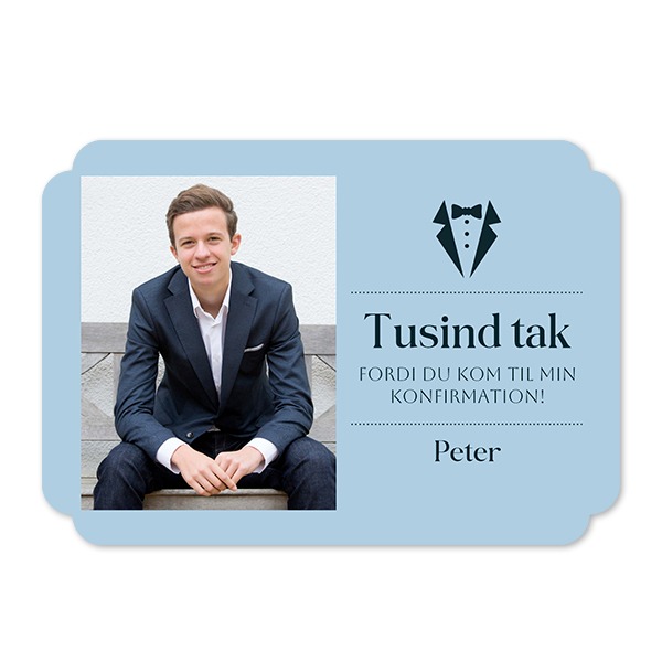 Enkle Fotokort dobbelt afrunding landskap 14,3 x 10 cm