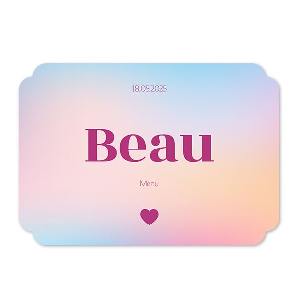 Single Card Double Rounded Horizontal 14,3 x 10 cm