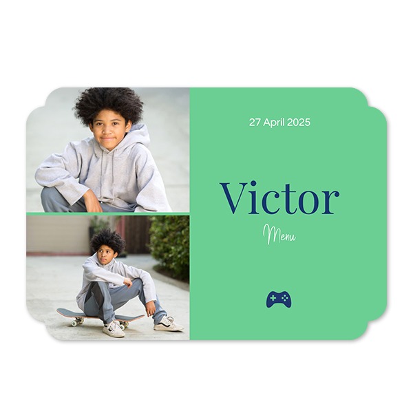 Single Card Double Rounded Horizontal 14,3 x 10 cm