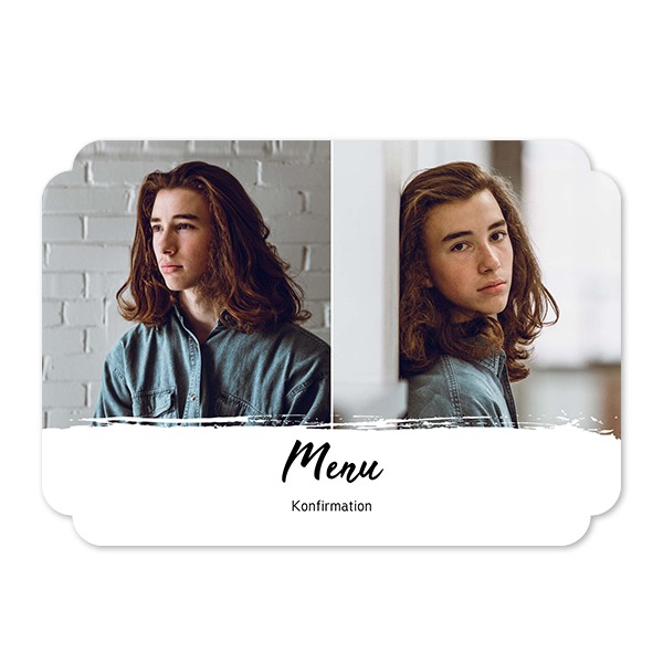 Enkle Fotokort dobbelt afrunding landskap 14,3 x 10 cm Enkle Fotokort dobbelt afrunding landskap 14,3 x 10 cm