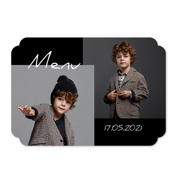 Single Card Double Rounded Horizontal 14,3 x 10 cm