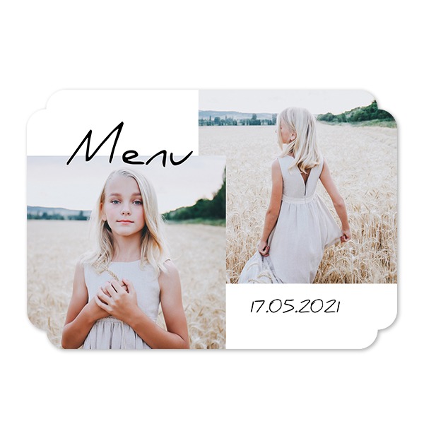 Single Card Double Rounded Horizontal 14,3 x 10 cm Single Card Double Rounded Horizontal 14,3 x 10 cm