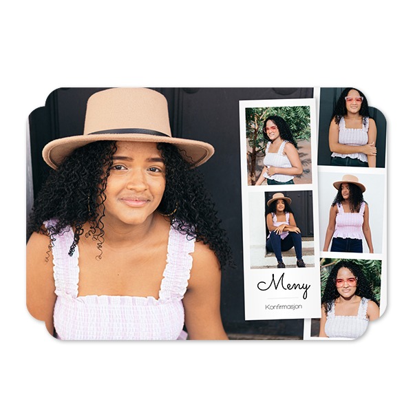 Enkle Fotokort dobbel avrunding liggende 14,3 x 10 cm Enkle Fotokort dobbel avrunding liggende 14,3 x 10 cm