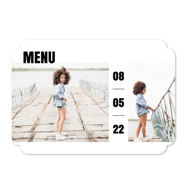 Single Card Double Rounded Horizontal 14,3 x 10 cm