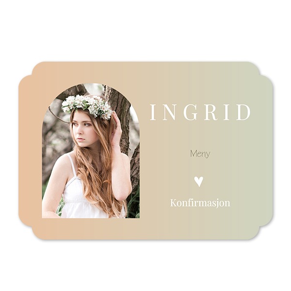 Enkle Fotokort dobbel avrunding liggende 14,3 x 10 cm