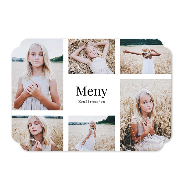 Enkle Fotokort dobbel avrunding liggende 14,3 x 10 cm Enkle Fotokort dobbel avrunding liggende 14,3 x 10 cm