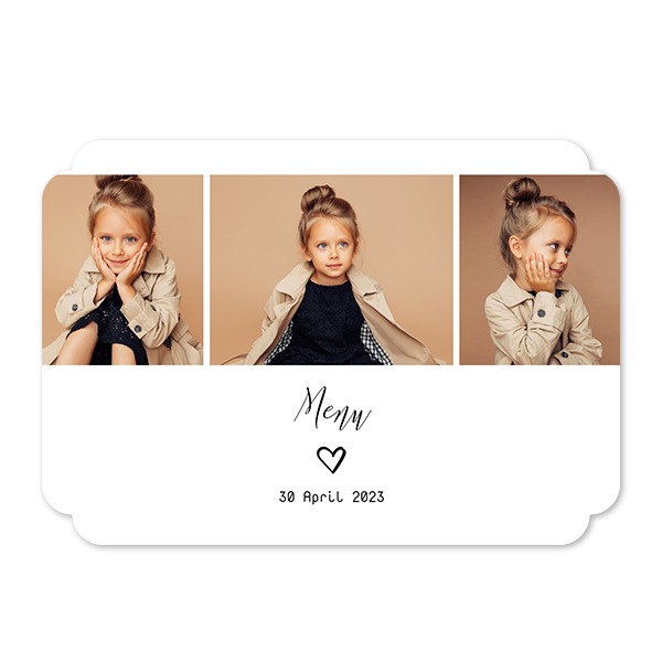 Grusskarte - Runde Ecken Querformat 14,3 x 10 cm