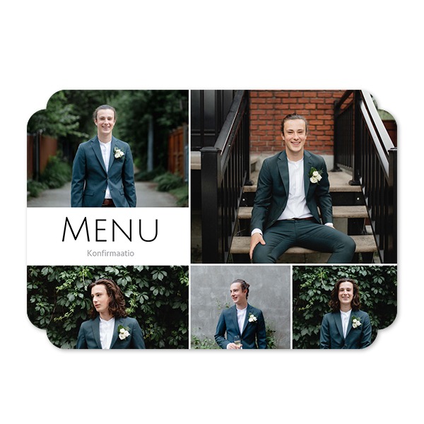 Klassinen Kuvakortti pilven muotoinen vaaka 14,3 x 10 cm