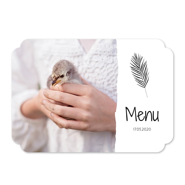 Grusskarte - Runde Ecken Querformat 14,3 x 10 cm