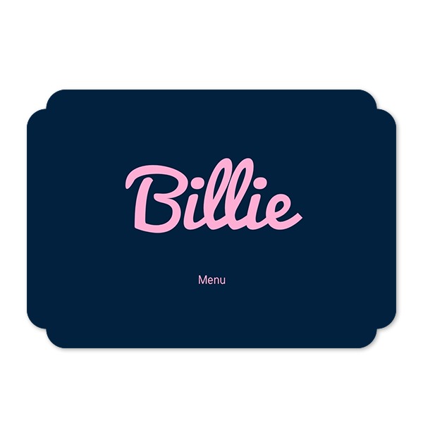 Faire-part 1 volet Bords nuage paysage 14,3 x 10 cm