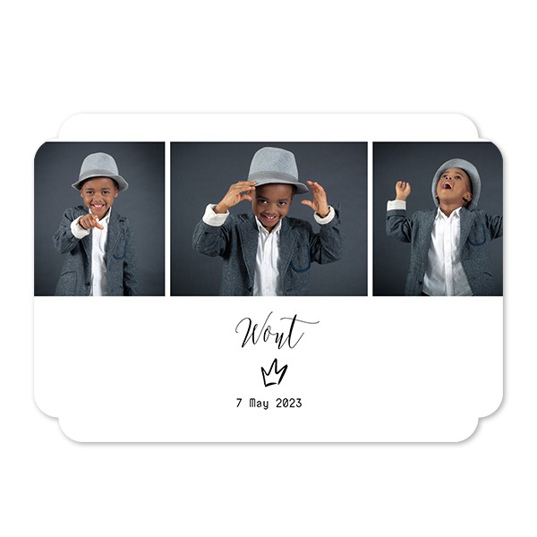 Single Card Double Rounded Horizontal 14,3 x 10 cm