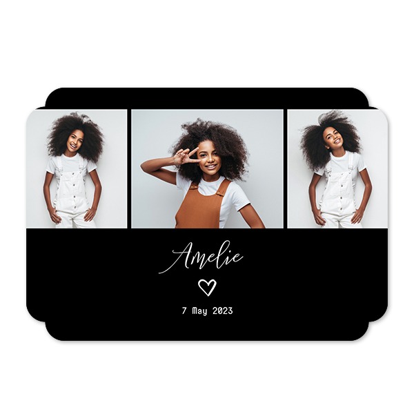 Single Card Double Rounded Horizontal 14,3 x 10 cm Single Card Double Rounded Horizontal 14,3 x 10 cm