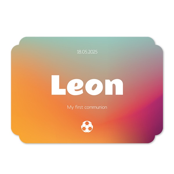 Single Card Double Rounded Horizontal 14,3 x 10 cm