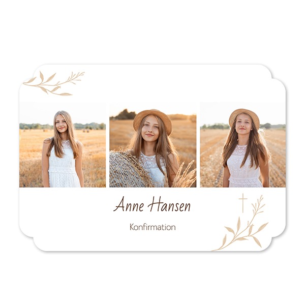 Enkle Fotokort dobbelt afrunding landskap 14,3 x 10 cm Enkle Fotokort dobbelt afrunding landskap 14,3 x 10 cm