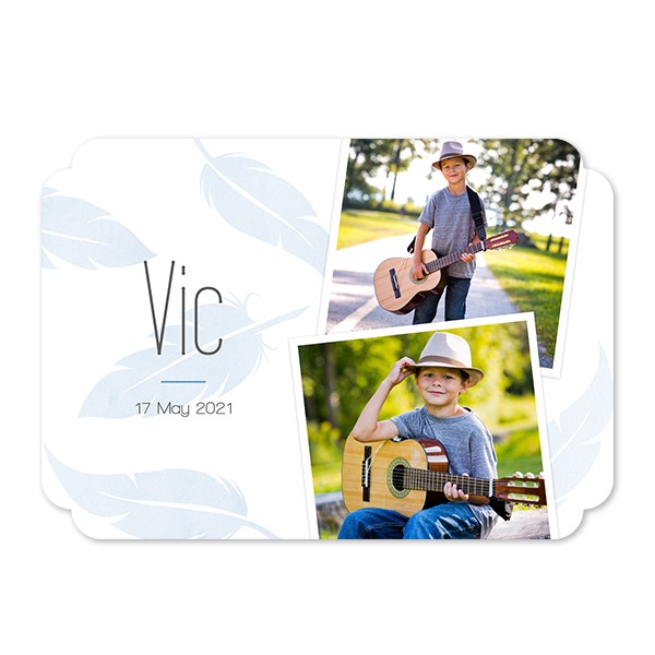 Single Card Double Rounded Horizontal 14,3 x 10 cm