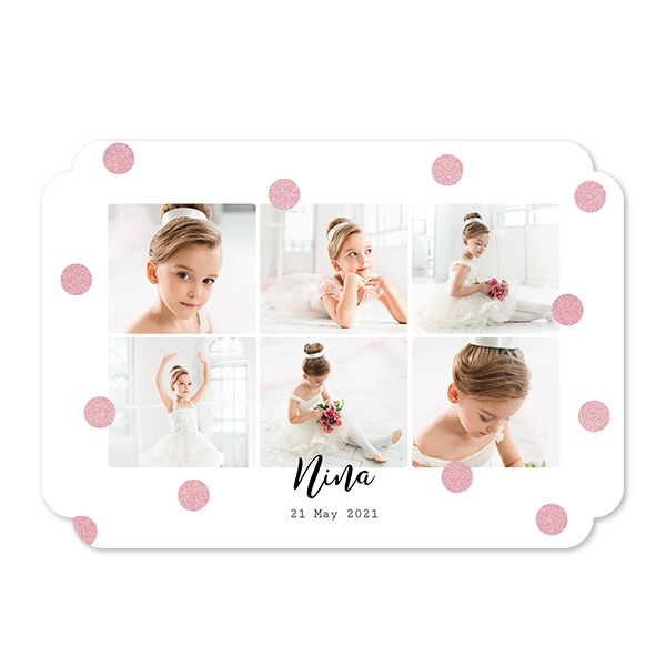 Grusskarte - Runde Ecken Querformat 14,3 x 10 cm