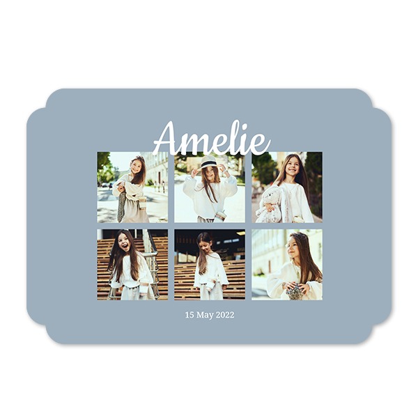 Single Card Double Rounded Horizontal 14,3 x 10 cm