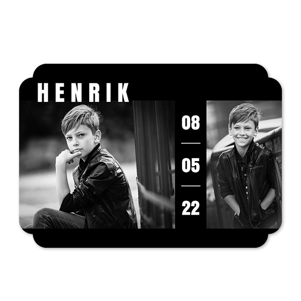 Enkle Fotokort dobbelt afrunding landskap 14,3 x 10 cm