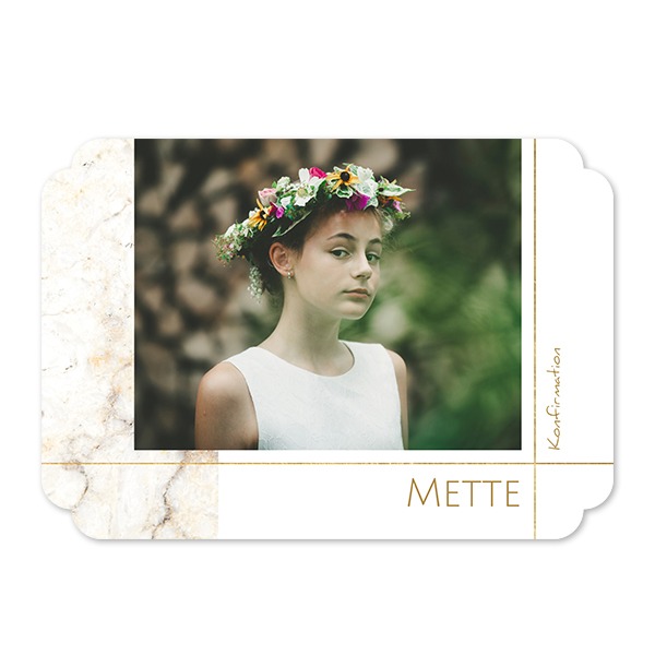 Enkle Fotokort dobbelt afrunding landskap 14,3 x 10 cm