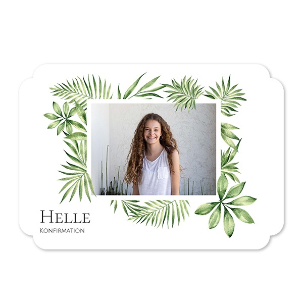 Enkle Fotokort dobbelt afrunding landskap 14,3 x 10 cm