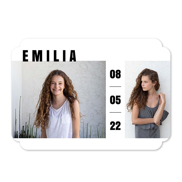 Klassinen Kuvakortti pilven muotoinen vaaka 14,3 x 10 cm