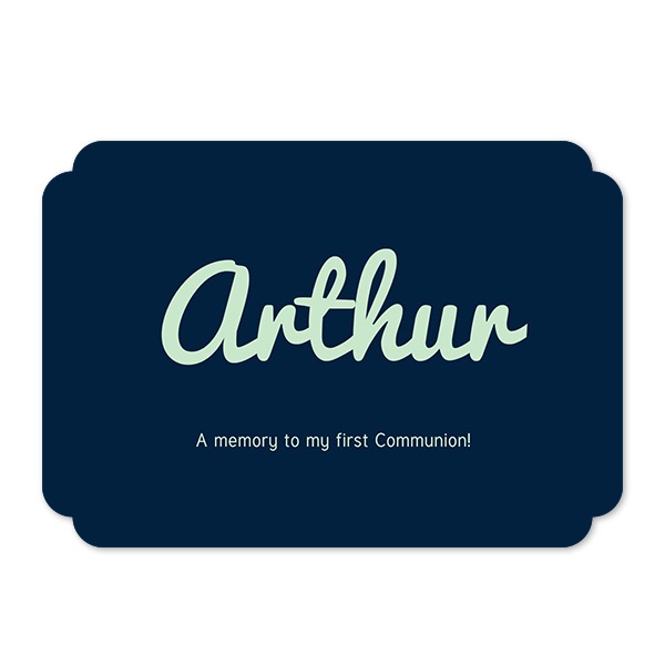 Single Card Double Rounded Horizontal 14,3 x 10 cm