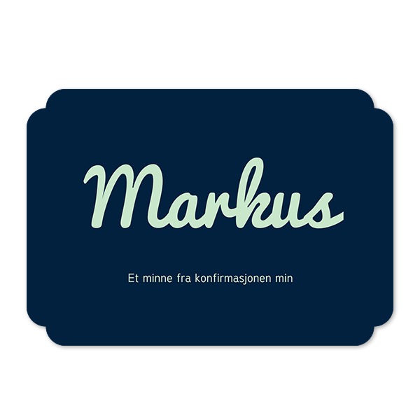 Enkle Fotokort dobbel avrunding liggende 14,3 x 10 cm