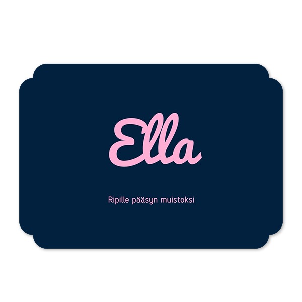 Klassinen Kuvakortti pilven muotoinen vaaka 14,3 x 10 cm