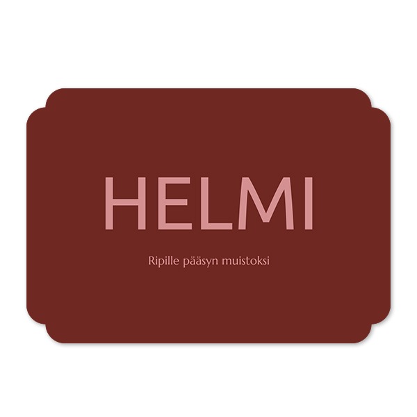 Klassinen Kuvakortti pilven muotoinen vaaka 14,3 x 10 cm