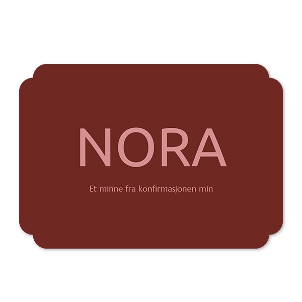 Enkle Fotokort dobbel avrunding liggende 14,3 x 10 cm