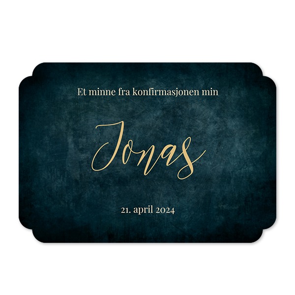 Enkle Fotokort dobbel avrunding liggende 14,3 x 10 cm