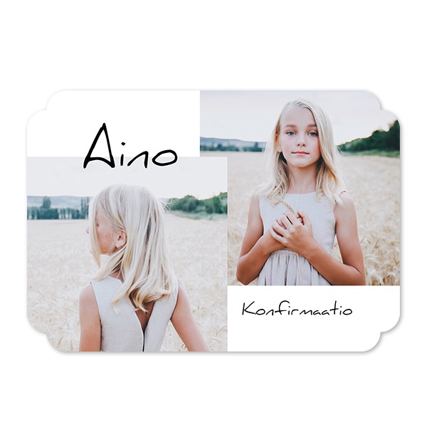 Klassinen Kuvakortti pilven muotoinen vaaka 14,3 x 10 cm