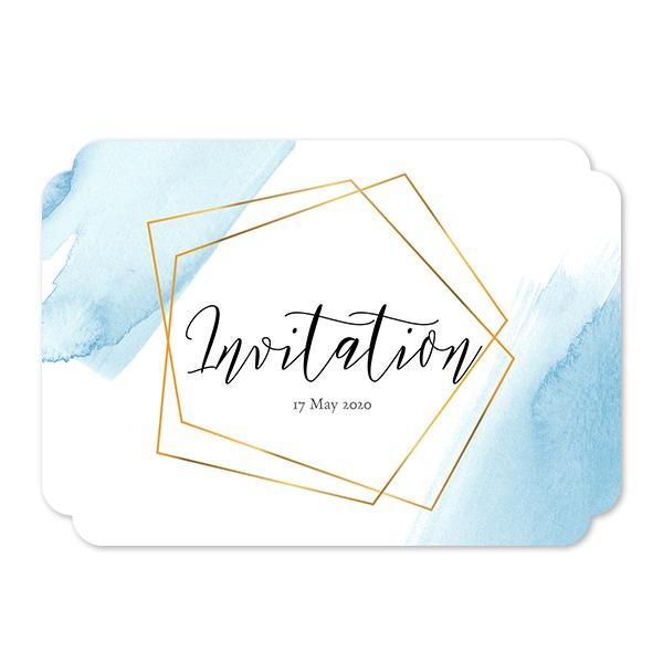 Single Card Double Rounded Horizontal 14,3 x 10 cm