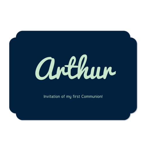 Faire-part 1 volet Bords nuage paysage 14,3 x 10 cm