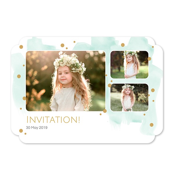 Single Card Double Rounded Horizontal 14,3 x 10 cm