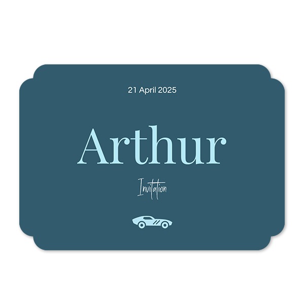 Single Card Double Rounded Horizontal 14,3 x 10 cm