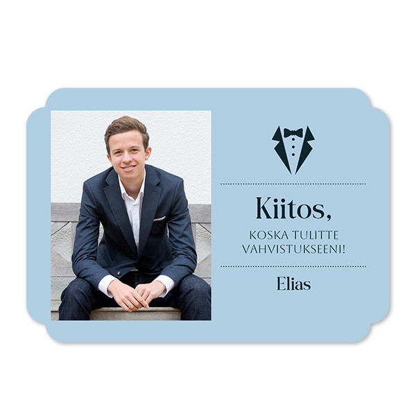 Klassinen Kuvakortti pilven muotoinen vaaka 14,3 x 10 cm